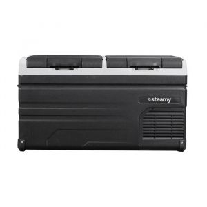 Steamy-E glacière électrique à compresseur - Dual Zone - 72 litres - 12V et 230V - pour voiture et camping - Noir