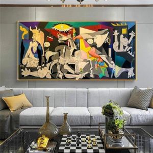 Peintures sur toile Picasso r&eacute;plique toile mur Art affiches et impressions photos maison mur d&eacute;cor 60x120 cm sans cadre