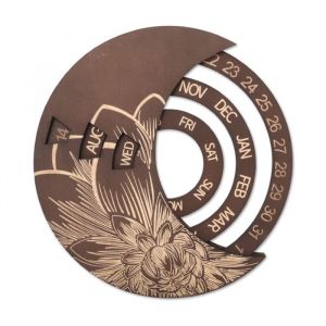 Calendrier mural - OKUMGGYJ - Rotatif - Perp&eacute;tuel - R&eacute;glable