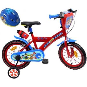 eden-bikes velo 14 garcon pat patrouille 2 freins pb bidon ar casque vélo enfants multicolore 14