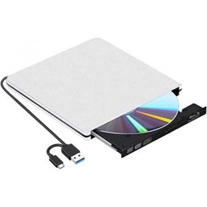 Lecteur Graveur Blu Ray Externe CD DVD Lecteur CD DVD Externe Graveur Blu-Ray 3D Blu-Ray Portable avec Port USB 3.0 et Port [135]