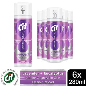 Cif Infinite Clean All in One Cleaner Reload Lavender & Eucalyptus6 Pk of 280ml