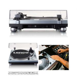 Platine vinyle - LENCO - L-3809 - Entraînement direct - Encodage USB - Préamplificateur intégré