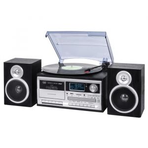 Platine vinyle - Trevi - TT 1072 DAB - 3 vitesses - Bluetooth - Enregistreur cassette
