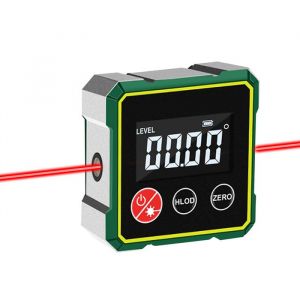 Inclinom&egrave;tre Num&eacute;rique Mesure Angle Digital Laser avec LCD &Eacute;tanche Niveau Inclinom&egrave;tre pour travail du bois construction DIY
