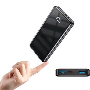 Batterie externe 12000mAh-Powerbank-Charge ultra-rapide 22.5W-C&acirc;ble USB-C-Pour smartphones et tablettes