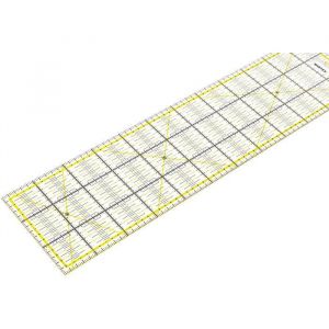 R&egrave;gle de couture 15 cm x 60 cm transparente - r&egrave;gle pour cutter &agrave; rouletter&egrave;gle pour patchwork