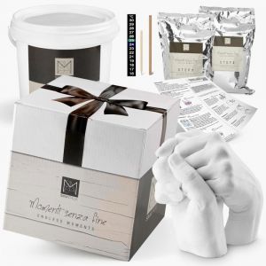 Kit De Moulage Pour Mains De Couple Complet Pour Adultes Et Enfants-Moule 3D En Plâtre Et Alginate Pour Moulages De Haute Qualité