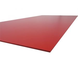 Plaque PVC expansé couleur - L: 100 cm - l: 50 cm - E: 3 mm - Rouge