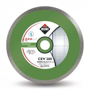 Disque diamant - RUBI - CEV PRO - 200 mm - Coupe à eau - Finition optimale