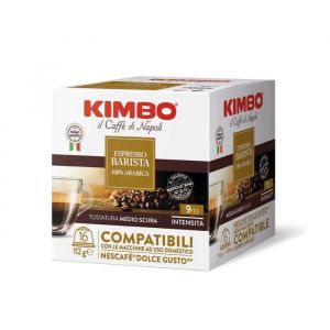 Kimbo Compatible Dolce Gusto &ndash; Barista 100% Arabica &ndash; 16 Capsules