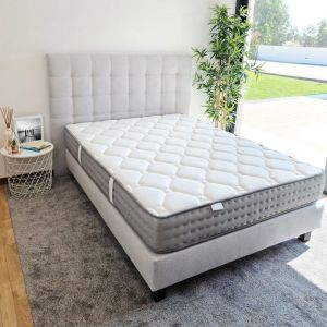 Matelas mousse HR + m&eacute;moire 160x200 cm - ZEN
