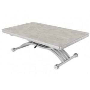 Table basse relevable extensible Zen gris ardoise