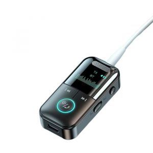 Adaptateur Audio Bluetooth 5.4 R&eacute;cepteur &Eacute;metteur 2 en 1 Sans Fil avec Affichage Batterie Int&eacute;gr&eacute;e pour Casque Audio Voiture Avion