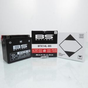 Batterie BS Battery pour Moto Harley Davidson 1200 Xl X Forty Eight 2010 à 2017 YTX14L-BS / 12V 12Ah Neuf