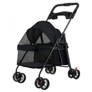 Poussette pour chien avec fonction pliante poussette pour animaux de compagnie pour petits chiens et chats poussette pour chat