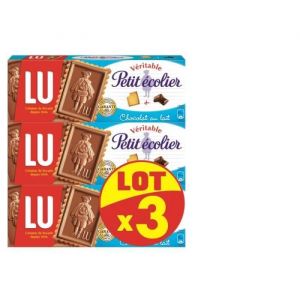 Lu Petit &eacute;colier Chocolat au lait 3x150 g