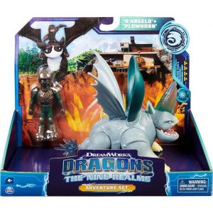 DRAGONS ET LES NEUF ROYAUMES : BISSOCORN ET DANGELO - DRAGON GRIS ET SON DRESSEUR - DRAGONS DREAM WORKS - SPIN MASTER - 20138335