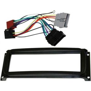 Kit Adaptateur Autoradio 1DIN noir pour Chrysler PT Cruiser 99-01 - ADNAUTO - Universel - Fiches ISO incluses
