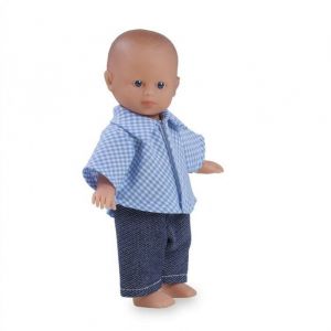 The doll factory - Poup&eacute;e gar&ccedil;on europ&eacute;en sans cheveux 18cm ( TDF-60007 )