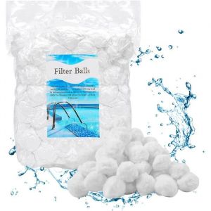 YAOBLUESEA 1400g Balles filtrantes aqualoon pour filtre &agrave; sable pour les filtres de piscine