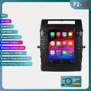 9.7 pouces Android 13 GPS autoradio pour Toyota Verso 2004 2005 2006-2009 AI Carplay 2G+32G stéréo 2din 1080p Bluetooth RDS WIFI