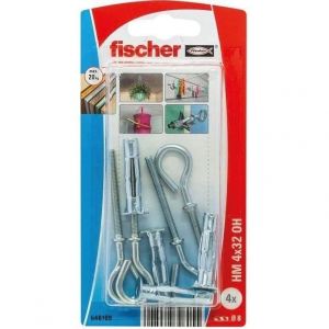 FISCHER - Blister de 4 Chevilles corps creux piton hm4x32