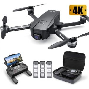 Drone pour Enfant avec Cam&eacute;ra 4K HD Drone Quadricopt&egrave;re FPV WiFi T&eacute;l&eacute;command&eacute; Mode sans T&ecirc;te- 3 Batteries