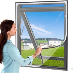 Moustiquaire magn&eacute;tique 120 x 110 cm - Toile - Moustiquaire - Installation facile - Moustiquaire pour fen&ecirc;tre de toit - Moustiquaire