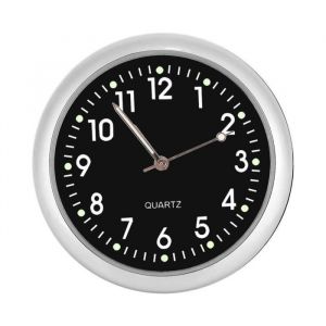 Horloge à quartz de voiture surface de miroir en verre exécution exquise bonne et belle horloge de voiture étude de bureau pour