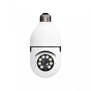 Cam&eacute;ra de surveillance ampoule Lampe LED panoramique sans fil V380 PRO E27 360 P 1080 degr&eacute;sWiFi CCTV Audio bidirectionnel