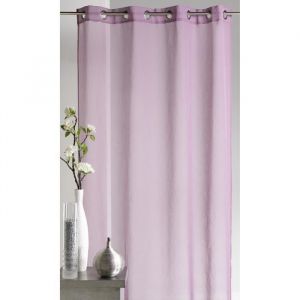 Panneau étamine unie NOA LILAS 140x250cm