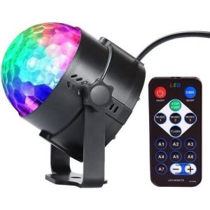 2 Pack Lampe de Sc&egrave;neJeux de lumi&egrave;re Soir&eacute;e Boule &agrave; Facette &agrave; T&eacute;l&eacute;commande LED InnooLight Disco Eclairage DJ spot Soir&eacute;e Contr&ocirc;le S