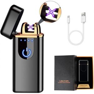 Briquet Électrique NetBoat USB Briquet Electrique Rechargeable Briquet Rechargeable Briquet Arc Électrique Double Arc