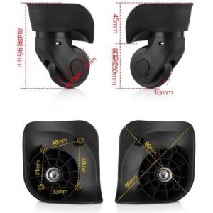 Roue universelle en plastique roue de valise roue de remplacement pour valise de voyage valise dutilisation valise