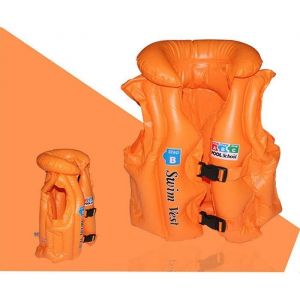 Gilet de Sauvetage Gonflable pour Enfants - Orange - Accessoires de Natation
