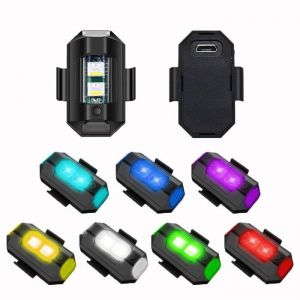 Lumière stroboscopique LED universelle pour moto 1 pièce voyant davertissement Anti-collision Flash clignotant pour Drone