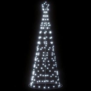 Arbre de Noël lumineux - 200 LED - Blanc froid - 182 cm - 8 effets déclairage