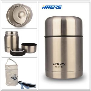 HAERS pot isotherme en acier inox de 600ml sac isotherme alimentaire conteneur vide Lunch   Box Thermos