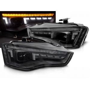 Paire de feux phares Audi A5 B8 de 2011 a 2016 Xenon DRL LED Dyn noir-40876143