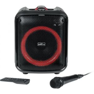 BIGBEN PARTYBTHPMAX - Enceinte lumineuse sans fil - Bluetooth 5.3 - 200W - USB SD Aux-In - Micro filaire (idéal Karaoké)