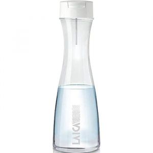 Laica Bouteille filtrante en verre Glassmart 1 filtre Fast Disk inclus 120 litres deau filtrée instantanément réduit le chlore