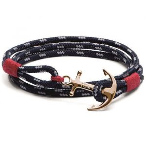 Bracelet - Tom Hope - Atlantic One 24K - Laiton doré - Bleu et Rouge - Unisexe