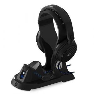 Station de chargement - Stealth - Ultimate - Noir - Accessoire PS4 - 5 en 1