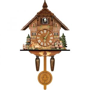 Horloge coucou murale en bois horloge coucou artisanale vintage horloge coucou traditionnelle pour salon bureau caf&eacute;