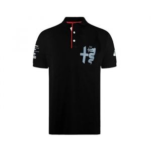 Polo - Alfa Romeo - Silver Tribute - Équipe F1 - Manches courtes - Col boutonné - Coupe régulière
