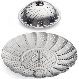 Panier Vapeur Inox 9 Cuit Vapeur Inoxydable pour Autocuiseur Panier pour Cuire &agrave; la