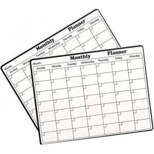 Calendrier Magntique Pour Frigo 2Pcs tableau blanc magntique pour rfrigrateur Calendrier Mensuel Magntique Pour Multicolore MEMO