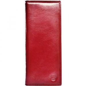 Porte Chéquier Long Porte Carte Crédit Billet Photo Stylo Monnaie En Cuir De Vachette Véritable Leedse (rouge - TU)
