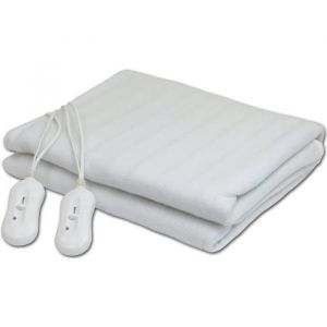 Alèses TSC - Couverture chauffante Chauffe Lit Surmatelas Chauffant 2 places Télécommande 3 réglages de température 87339